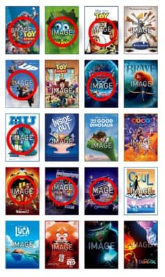 PIXAR 一番くじ I賞 ファブリックポスター 9点セットのサムネイル