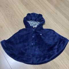 POLO Baby ポロベビー ベビーポンチョ 70-80cm ネイビーのサムネイル