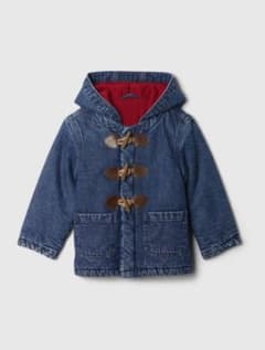 新品タグ付 Gap × パディントン デニム ダッフルコート 90cm - メルカリ