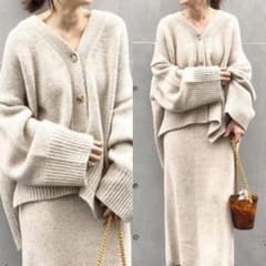 plage Slit カーディガン プラージュ ベージュ ニットカーディガン plage Slit カーディガン プラージュ ベージュ ニットカーディガン