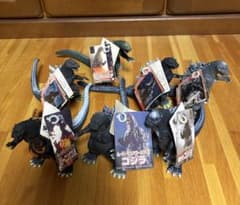 バンダイ◾️旧ムービーモンスターシリーズ◾️ゴジラ 7体セット タグ付◾️スタンダード バンダイ◾️旧 ムービーモンスターシリーズ・STANDARD版◾️ゴジラ 7