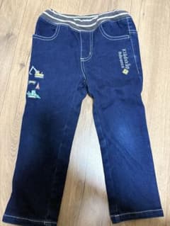 kladskap 働く車 デニムパンツ 100cm未使用のサムネイル