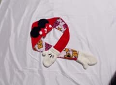 BABYDOLL☆Disney Minnie Mouse Hooded Scarf with Gloves