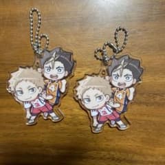 ハイキューキャラクター アクリルキーホルダー2点セット 西谷夕＆夜久
