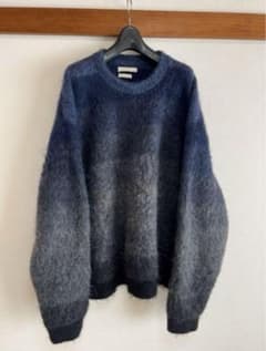 【最安値】YOKE GRADATION BORDER CREW KNIT 別注のサムネイル