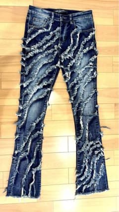 VALABASAS  GRIT DENIM STACKED スタックドパンツのサムネイル