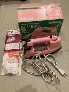 National スチームアイロン NI-715 箱取説 パステルピンク - メルカリ