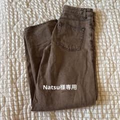 GUバレルレッグジーンズ S ブラウンのサムネイル