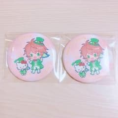 カラフルピーチ じゃぱぱさん サンリオ デフォ 缶バッジ 2つセット