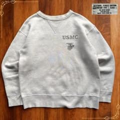 リアルマッコイズ USMC スウェット 両V 復刻 40s 染み込みプリント 