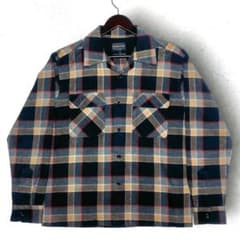 00s PENDLETON オンブレ シャドー チェック オープンカラー シャツ