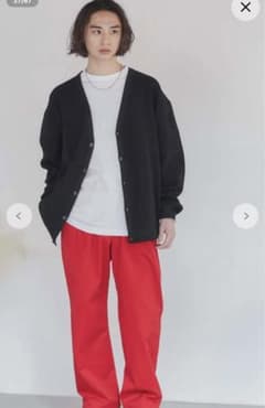 WEGO チノイージーパンツ　レッド　赤のサムネイル