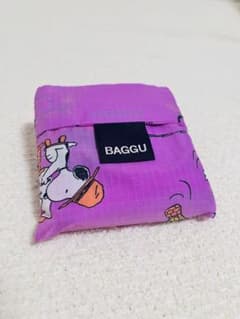 【BAGGU】スヌーピー エコバッグ ピンク standardのサムネイル