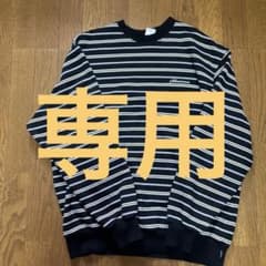 Mサイズ】plllllleeeasse ボーダースウェット - メルカリ