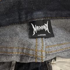 NOREMID(ノーリミッド) ワイドリジットデニムパンツ ブラックのサムネイル