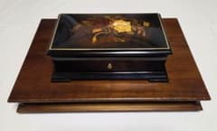 リュージュ オルゴール カノン 72弁 ローズ 象嵌 共鳴箱