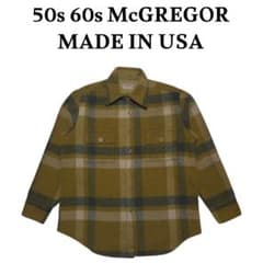 50s 60s McGREGOR USA製 ウーネルシャツ マックレガー - メルカリ
