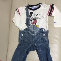 うぴ様専用  オーバーオール風ロンパースのサムネイル
