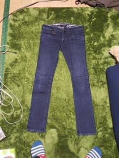 JUNMEN スキニーパンツ Sサイズ紺のサムネイル