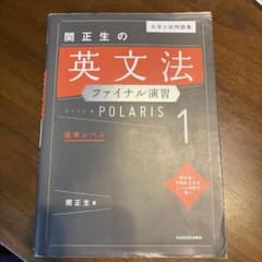 大学入試問題集 関正生の英文法ファイナル演習ポラリス[1 標準レベル]のサムネイル