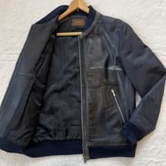 Library nano universe レザー ジャケット切替 MA-1 Library nano universe レザー ジャケット切替 MA-1 - メルカリ