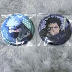 NARUTO うちはオビト はたけカカシ メタルバッジ 渾身の一撃 缶バッジ