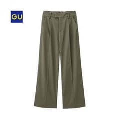 GU ワイドアンクルパンツ カーキ XLのサムネイル