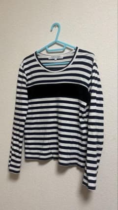 COMME des GARCONS ベロアコンビ ボーダーL/S Tシャツ Sのサムネイル