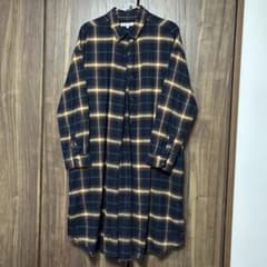 グローバルワーク　ロング　フランネル　長袖シャツ　ネルシャツのサムネイル