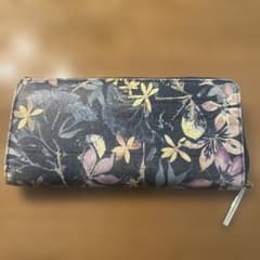 LANVIN 花柄長財布 ブラックのサムネイル