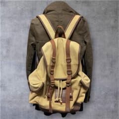 希少 AVIREX キャンバス バックパック リュック Y2K グランジ テック