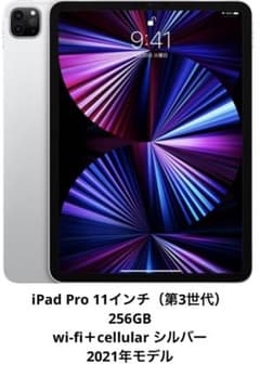 iPad Pro 11インチ（第3世代）wi-fi＋cellular 256GBのサムネイル