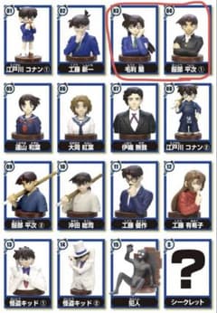 チョコエッグ名探偵コナン4 03毛利蘭 04服部平次①のサムネイル