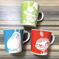 MOOMIN 무민, 스너프킨, 리틀 미이 머그컵 3개 세트