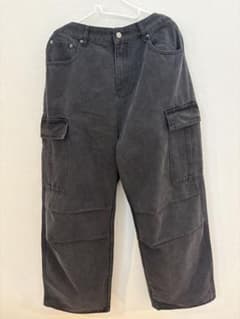 【新品未使用】BTMK ブラック カーゴパンツ Lサイズのサムネイル