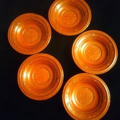 鎌倉彫 峰録堂 茶托 5枚 - メルカリ
