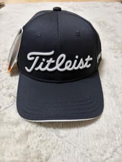 【新品未使用】Titleist タイトリスト ゴルフキャップ ブラック／ホワイトのサムネイル