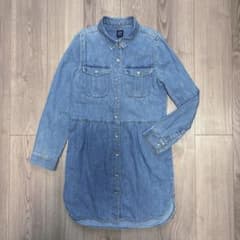 GAP KIDS デニム長袖ワンピース XLのサムネイル