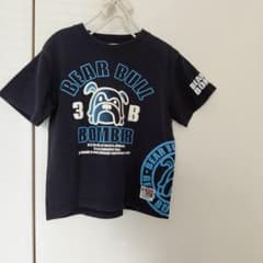BEAR BULL BOMBER プリントTシャツ ブラック140のサムネイル