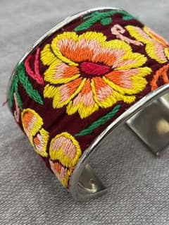 民族刺繍バングルMEXICOメキシコOaxaca★フォークアートのサムネイル