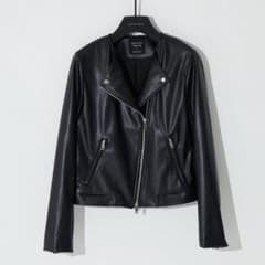 【定価19,800円】WEB限定 エコレザーセミダブルライダース 1 試着のみ 定価19,800円】WEB限定 エコレザーセミダブルライダース 1 試着のみ