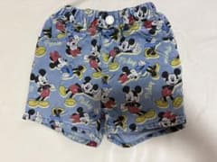 ミッキー デニムハーフパンツ 2枚セット 90cm キッズ 女の子のサムネイル
