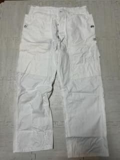 1/26掲載終了SASSAFRAS ベイカーパンツ 着用一回 ホワイト S - メルカリ