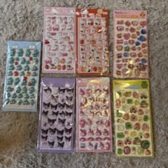 キャラクター立体シール 7枚セットのサムネイル