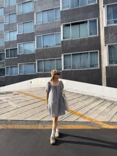 ayakawasakiギンガムチェック パフスリーブ ミニワンピース F ayakawasakiギンガムチェック パフスリーブ ミニワンピース F - メルカリ