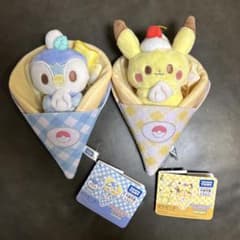 포켓피스 봉제인형 피카츄 포차마 빙글빙글 크레페 포켓몬