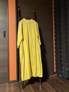 cloudnineクラウドナイン・コットンリネン・バンドカラー刺繍ワンピースのサムネイル