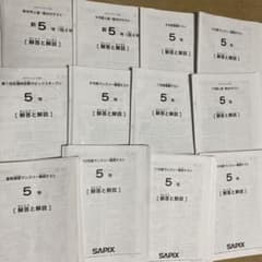 yama様専用①SAPIX 2024年実施 5年生テスト - メルカリ