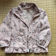 プティマインミニーマウス 総柄 ジップアップジャケット ピンクのサムネイル