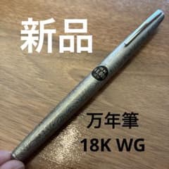 新品】プラチナ万年筆 18K.WG使用 細字 唐草模様 廃盤 ヴィンテージ